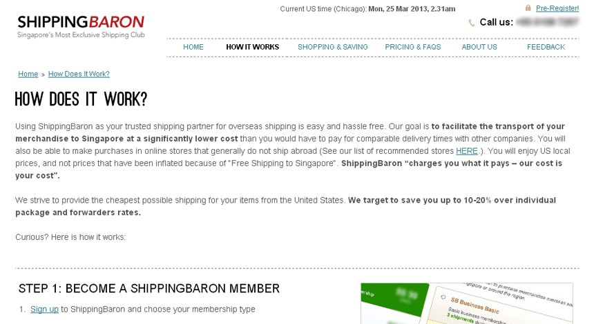 Projects - ShippingBaron