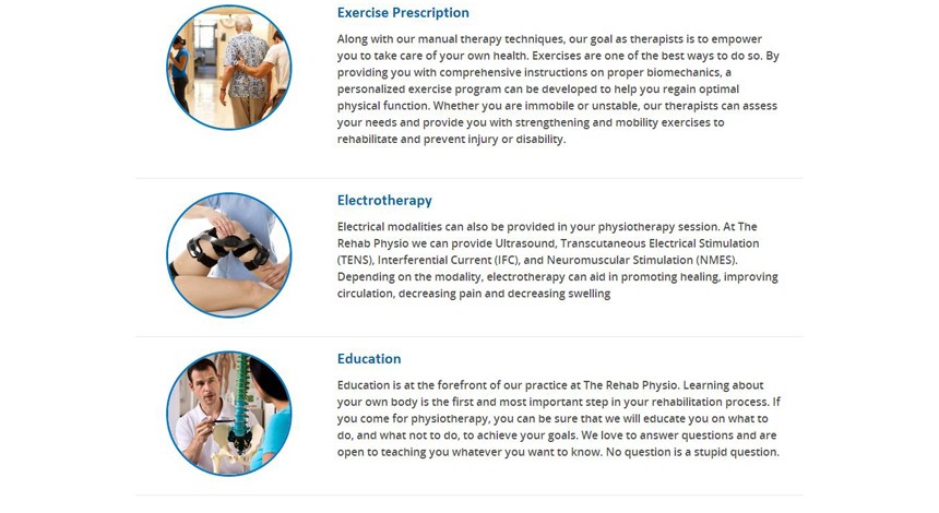Projects - The Rehab Physio Practice